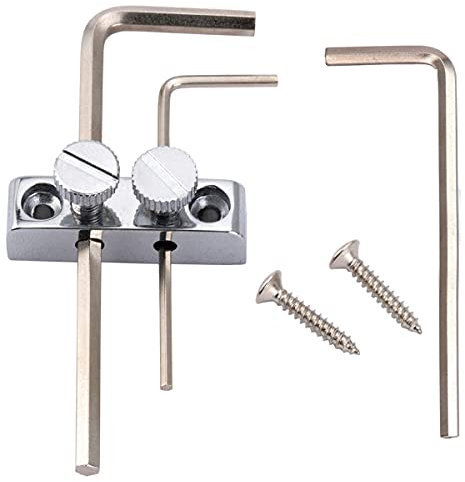 Musiclily Pro Gitarre Bass Inbusschlüsselhalter für Floyd Rose Tremolo, Chrom