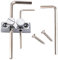 Musiclily Pro Porta Brugole per Paletta Chitarra Basso Ponte Tremolo Floyd Rose, Cromato