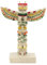Kocris Casa Indische Totem Pole Fisch Tank Dekorationen Dekor Indianer Stamm Clan Skulptur Antike Kultur Reptilien Eidechse Spinne Tank Terrarium Hawaii Statue Figur Dekor Ornament Haustier Beign