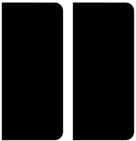 HADEXIA Autocollant Stickers Plaque immatriculation sans numéro Noir Vierge uni