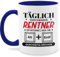 Tasse Tassen 325ml - Täglich verschwinden Rentner im Internet - 325 ml - Dunkelblau - rente geschenk rentnertasse retirement pc teetasse lustige geschenke ruhestand pensionsgeschenke