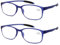 Mcoorn Lesebrille Utraleicht Für Damen Herren Mit Etui, Lesehilfe Groß Blaulichtfilter Flexibel, Dioptrien +1,0