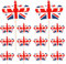 SHATCHI Union Jack Crowns Toothpicks Cupcake Toppers Britain Cocktail Stick Table Food Party Decorations, 60pcs