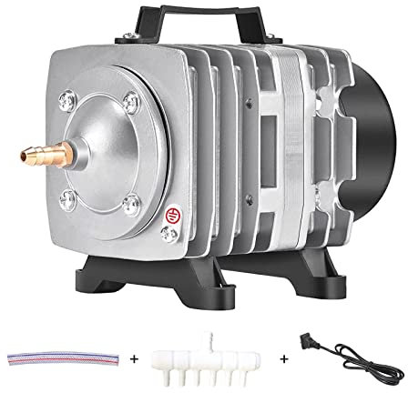 FONLAND Bomba de aire comercial 60W-160W, 70L-140L/min, 6-16 salidas Bombas de aire del compresor de aire del colector de válvulas para acuarios, sistemas hidropónicos, máquinas industriales