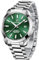 PAGRNE DESIGN Herren Automatikuhr Japan NH35 Uhrwerk Saphirglas Edelstahlarmband 100 Meter wasserdicht Sportuhr