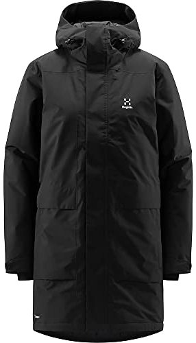 Haglofs Damen Salix Proof Mimic Parka Jacke, True Black, 36