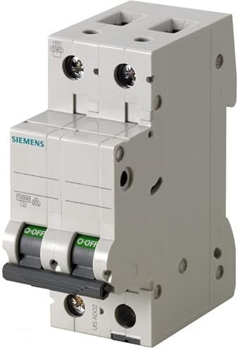 Siemens 5SL62167BB Interruttore Magnetotermico, 2 Poli, C, 16A, 400V, 6kA