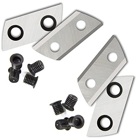 Generisch FMingNian 2 Paar Gartenhäcksler Häcksler Schneidmesser Ersatz für Einhell GH-KS 2440 HMH-E 2440 Sun Joe CJ601E Werkzeuge Ersatzteil