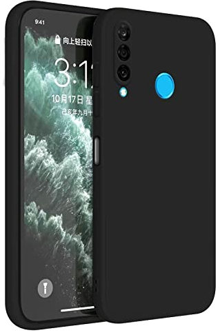 Topme Cover per HUAWEI P30 Lite (6.15 Inches) Custodia Case, Protezione Della Pelle Della Custodia in Silicone Tpu - Nero