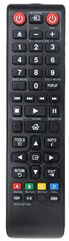 GHUST AK59-00149A Remote Control Replacement for Samsung Blue RAY DISC DVD Player AK59-00167A BD-J5100 BD-J5700 BD-J5900 BD-JM51 BD-JM57 BD-JM57C BD-JM59 BD-FS500 BD-F6700 BD-HM57C