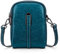 HUA ANGEL Sac à BandoulièRe Femme Moderne Avec Pochette Pour TéLéPhone Mini Sac De TéLéPhone Portable BandoulièRe En Cuir VéRitable Pour Portefeuille Antivol éLéGant Multi Poches