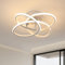 Comely Modern LED Ceiling Light, 38W Ceiling Lamp LED Flower Shape Modern, White Ceiling Lights Fixtures for Living Room, Dining Room, Bedroom, Warm White 3000K Ceiling Chandelier