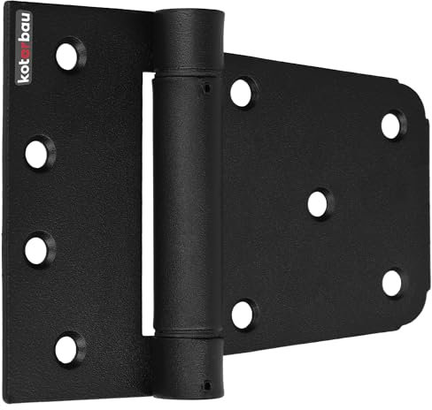 KOTARBAU® Scharniere Klappbar Automatisches Selbstschließend Türscharniere 10 x 5 x 8 cm Pulverbeschichteter Stahl Scharnier Schwarz Türbänder Kistenband Türband Türscharnier