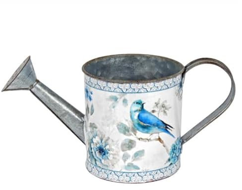 Kleine Gießkanne, blauer Vogel, 9,5 cm Originals