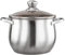 Wok Pan Frying Pan Professional Master Chef Stainless Steel Bonded Oven Safe Saucepan with Lid Cookware (Size : 26cm) (22cm)