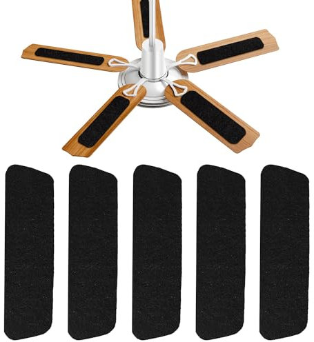 PEUTIER 5pcs Ceiling Fan Filters, Rounded Rectangle Activated Carbon Air Filters Ceiling Fan Air Filter Ceiling Fan Air Purifier Pads Fan Filter for School Home Office Reduce Odors, Dust, Pollutants