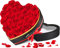 27 Rosa Stabilizzata Vera in Forma Cuore,Rosa Eterna Regalo per Lei Donna Fidanzata Mamma Ragazza,Fiori Stabilizzati Regali San Valentino,Compleanno,Festa Della Mamma,Anniversario(Rosse)