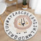 AIMECO Weicher Kuscheliger Kinderteppich Weicher Rund Carpet Wohnzimmer Teppichen Mädchen Schlafzimmer Kinderzimmer Waschbarer Pflegeleicht Teppiche Motiv Rund 100cm Löwe