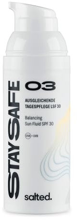 salted. Ausgleichende Tagespflege mit LSF 30 | 50 ml | Feuchtigkeitsspendend | Mit Niacinamide | Sonnencreme für Gesicht & Körper | Gesichtscreme mit UVA und UVB-Schutz | Alle Hauttypen | Vegan