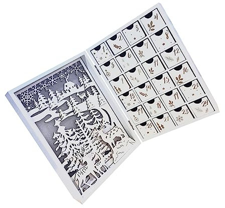 Cabilock 1Stk Zierlampe Geburt beleuchtet Szene Weihnachten LED weihnachtsdeko weihnachtsgeschenke dekoration dekoartikel Festival-Countdown- Weihnachts-Desktop-Ornament hölzern