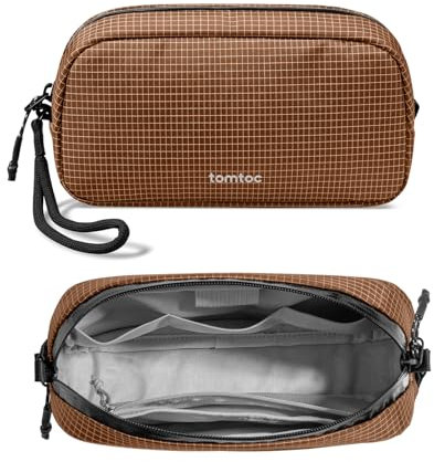tomtoc Kabel Organizer Tasche, Elektronik EDC Zubehör Kabeltasche Kabelorganizer, Reiseutensilien Koffer Organizer Tech Pouch Geschenk Cable Bag für Handy Netzteil, Ladekabel, Ladestecker, Powerbank