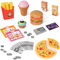 Kaufladen Zubehör für Kasse Kinder, Hamburger Fast Food Lebensmittel Kaufmannsladen Zubehör Spielzeug, Matschküche Kinder Outdoor, Rollenspiele Geschenk