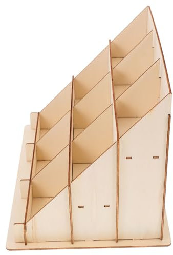 GALPADA Holzhalter Für Karten Mehrstufiges Holzdisplay Visitenkartenständer Postkartenständer Aufkleberhalter Für Bürotische Und Einzelhandelstheken