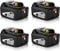 4PCS 18V 5.0Ah de Rechange pour Makita 18V Batterie BL1850 BL1840B BL1860B BL1830B BL1820B BL1860 BL1840 BL1830 BL1820 avec indicateur de Charge Outils électriques sans Fil