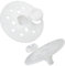 AERZETIX - Lot de 10 Rondelles rosaces Ø60 mm pour vis à bois avec capuchon - fixation de panneaux isolant plaque polystyrène extrudé expansé - en plastique - couleur blanc