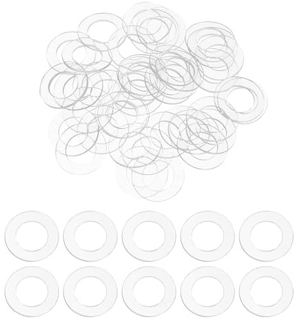 PATIKIL O-Ringe Dichtringe 12mm ID x 20mm OD x 0,5mm Dicke 200 Stück | Gummi Flache Unterlegscheibe, Runde Distanzhülsen Karosseriescheiben für Schrauben Duschkopf Wasserhähne Schläuche
