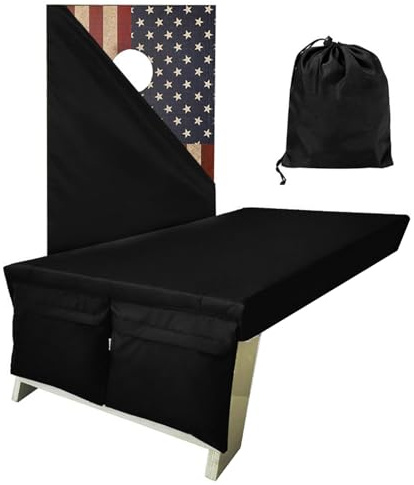 Cornhole Covers – 350 g Maisloch-Brett-Wraps, Oxford-Tuch-Schutzhüllen, wasserdicht, staubdicht, Cornholes Game Wraps mit Tasche, Cornhole Bag Wurfabdeckungen für Hinterhof-Komfortbretter und Spiele