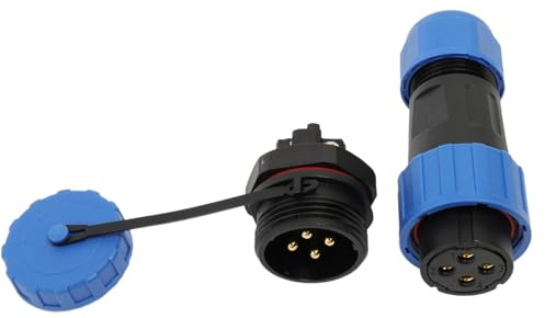 HangTon TY20 Connecteur électrique étanche à 4 broches, prise femelle, prise mâle, câblage à vis, 25 A 380 V pour moteur marin extérieur automobile