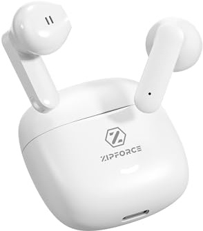 ZIPFORCE True Wireless Earbuds, Semi-In-Ear Bluetooth 5.4,Bluetooth Earbuds with Easy Touch Control, Light-Weight Comfortable,IPX5 Waterproof TWS, Ergonomic Fit for Daily Use Work Study Travel