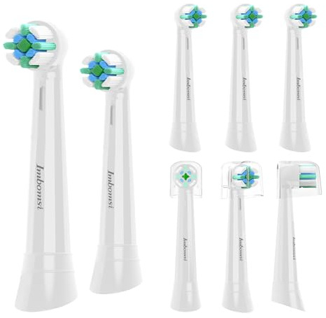 Zahnbürstenköpfe für Oral-B iO elektrische Zahnbürste 2/3/4/5/6/7/8/9/10 Serie, Kompatibel mit Oral-B IO, geeignet für empfindliche Zahnfleisch, tiefere Plaqueentfernung, 8 Stück, weiß