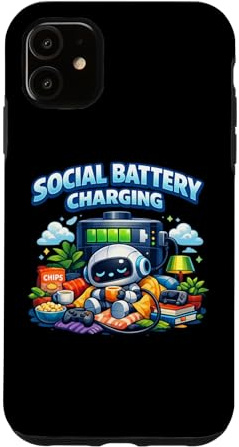 Social battery is charging Case for iPhone 11