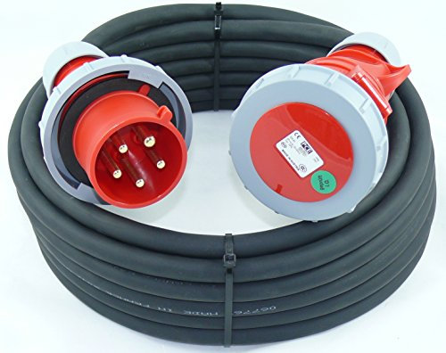 CEE Verlängerungskabel Starkstrom wasserdicht 5G4 5x4 32A PCE IP67 25m