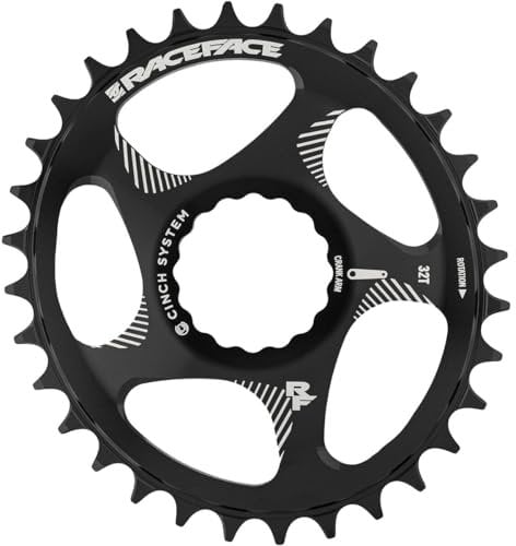 Direct Mount Oval Kettenblatt – 34 Zähne – Schwarz
