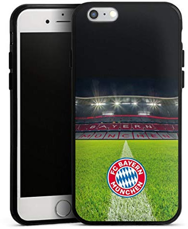 DeinDesign Silikon Hülle kompatibel mit Apple iPhone 6 Case schwarz Handyhülle FC Bayern München Stadion FCB
