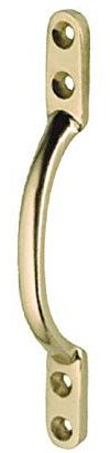 Linx® Sliding Window Sash Pull D Handle, Victorian, 125mm (5 Inch) Polished Brass Pack of 12