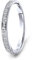 MIORE Ring Damen 0.05 Ct Diamant Ewigkeitsring aus Weißgold 9 Karat / 375 Gold, Schmuck mit Diamanten Brillanten