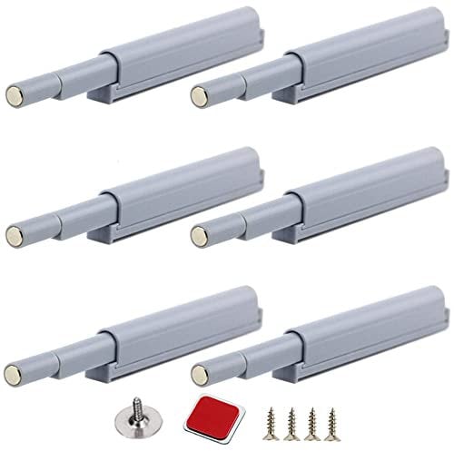 YUOIP® Push to Open Door Catches Magnetic Latch Open and Close The Door with a Single Push(6 Pack)