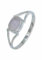 mantraroma Ring Damen Silber 925 Rosenquarz Edelstein rosa schlicht modern