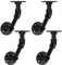 Tanice Regalträger 4 Stück Rohr Regalhalter Wand montierte schwimmende Regale mit Schrauben DIY-Dekoration für Bücherregal CDs Fotorahmen