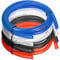SacJkt Mangueras De Combustible, Tubo De Gasolina De Colores, 4 Pcs Manguera De Gasolina De Goma Premium Para Motocicleta (1M, Negro/Rojo/Azul/Transparente)