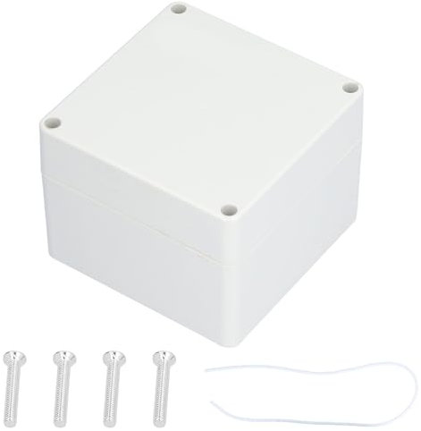 aufputz verteilerdose, verteilerdose aufputz, Projektbox, 120 x 120 x 90 mm ABS-Kunststoff Elektrische Projektbox Quadratisch IP65 Wasserdicht DIY Elektronische Anschlussdose für Kommunikation