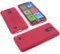 foto-kontor Custodia Compatibile con cellulari Brondi Amico Smartphone S Nero Cover in Gomma TPU di Colore Rosso