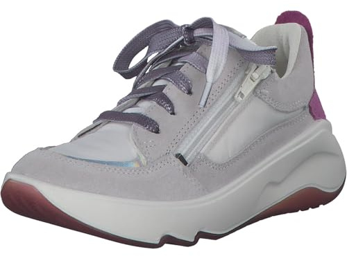 Superfit Mädchen Melody Sneaker, Weiß 1000, 34 EU