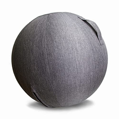 PRELGOSP Bezug für Sitzball, Faltbar Sitzball Stoffbezug mit Griff, Yoga Ball Abdeckung, Gymnastikball Bezug für Zuhause, Büro, Pilates, Yoga Jetzt,65cm/25.6in