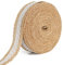 jijAcraft 10M Juteband mit Spitze, 2.5CM Jute Spitzenband Dekoband Perfekt zum Dekorieren für Hochzeiten, Geburtstagen und vielen weiteren
