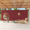 WIFESE 220x600 cm Paravento da Esterno Retrattile Paravento Laterale Tenda Laterale Pannelli Laterali Parasole Anti UV per Patio e Balcone Rosso Tessuto Chiusura Automatica